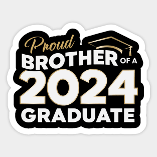 Graduation 2024 for family Proud Brother Graduate Class of 2024 Senior Sticker